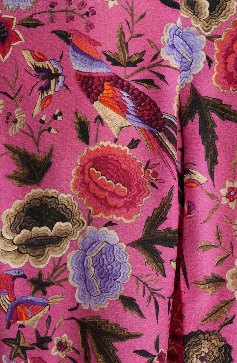 KOBI HALPERIN Fionna Floral Silk Button-Up Shirt, Alternate, color, 