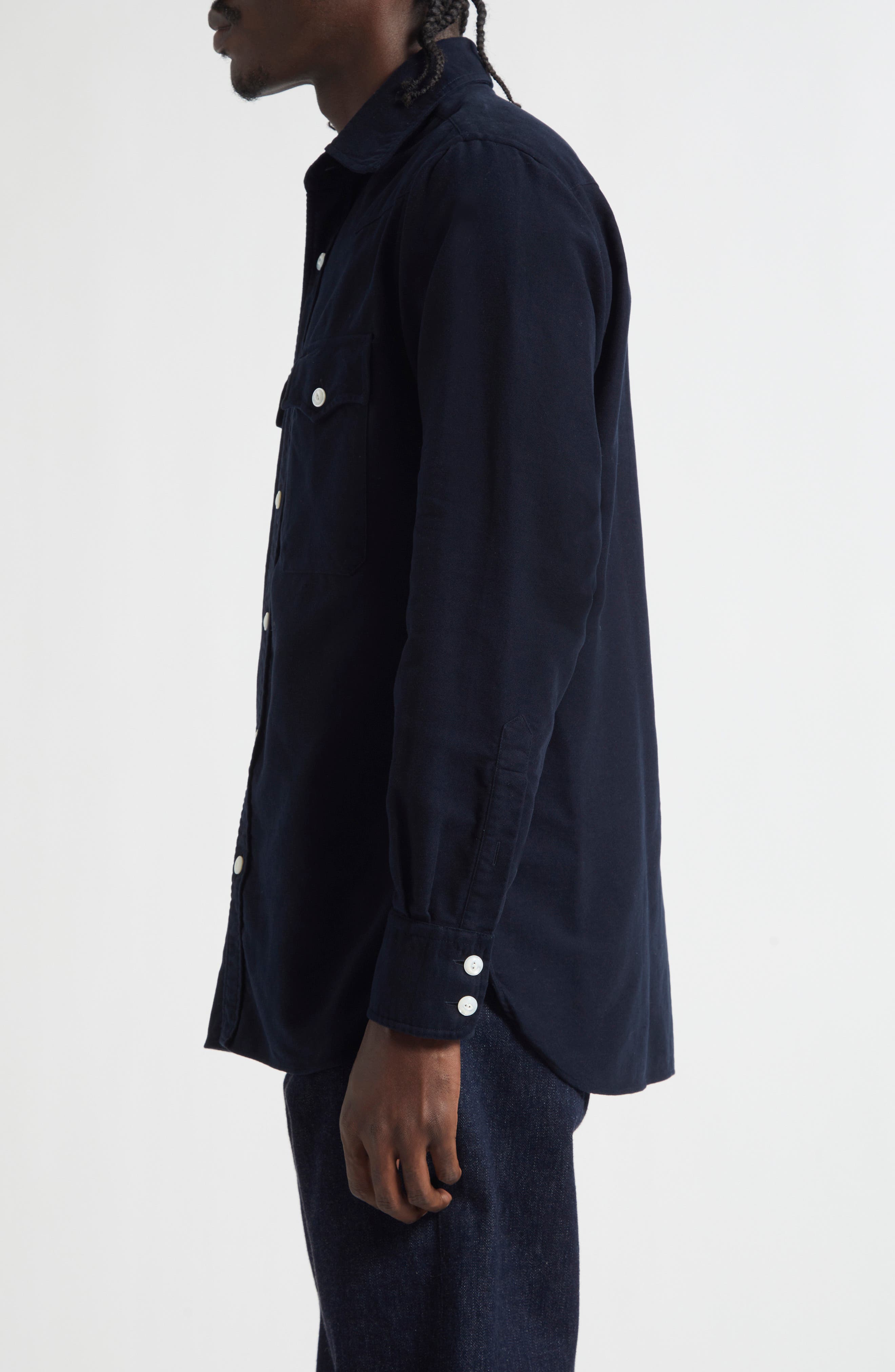 Cotton Moleskin Western Shirt (Men) | Nordstrom