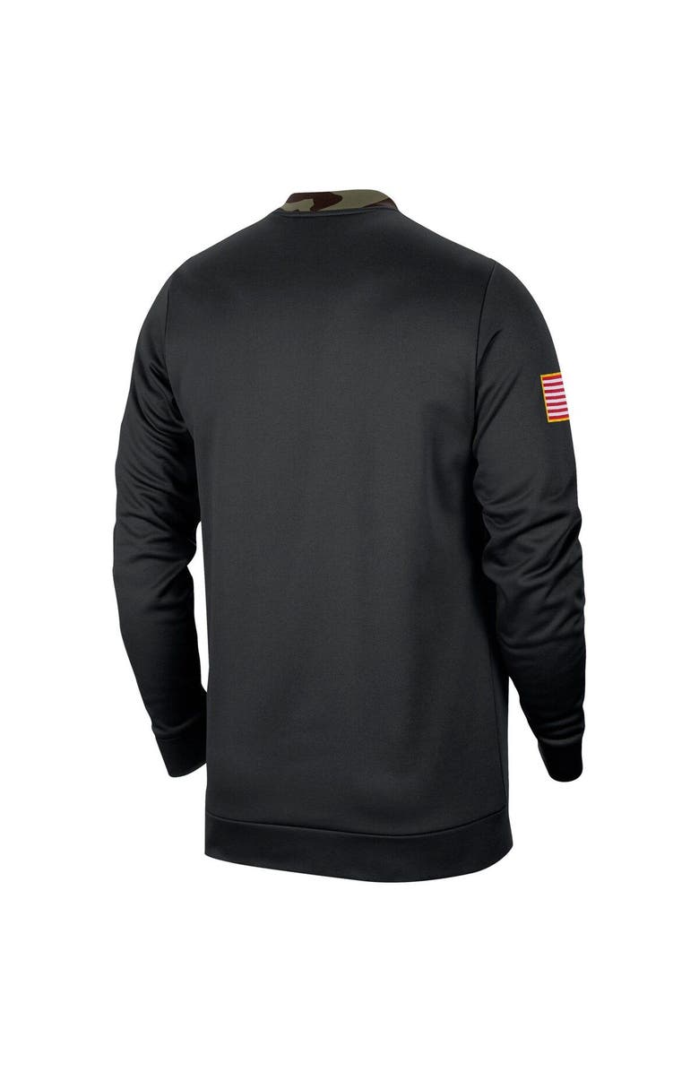 Jordan Brand Men's Jordan Brand Black/Camo Michigan Wolverines Military Appreciation Performance Pullover Sweatshirt, Alternate, color, 