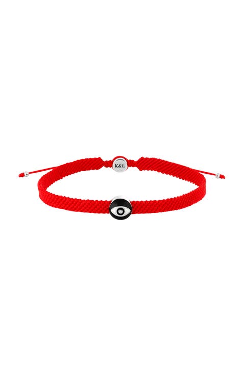 Men's Hopeful Outlook - Evil Eye Red String Bracelet