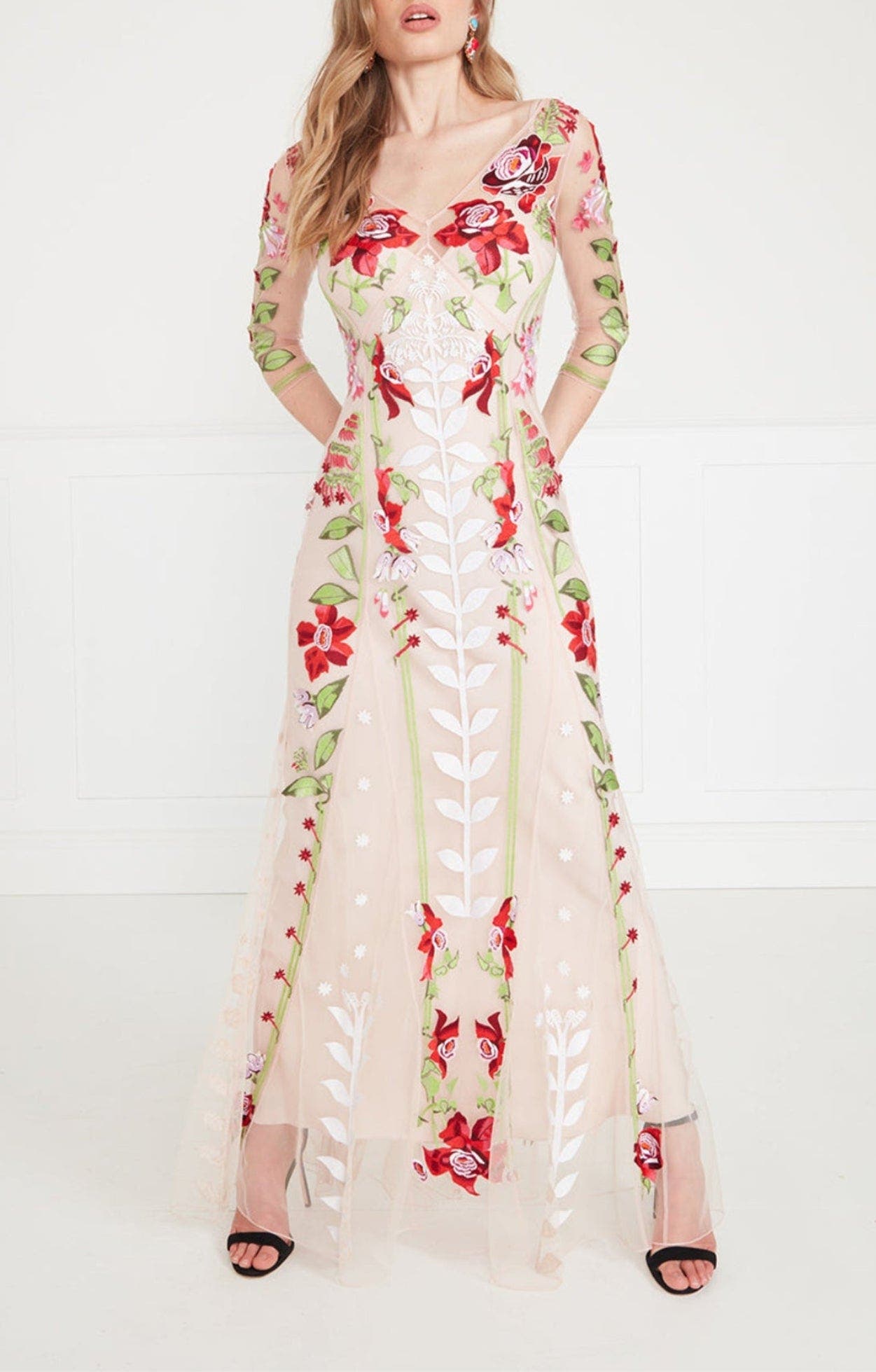 Lucille V-Neck Dress - image 3