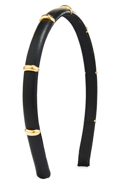 Chiara Faux Leather Headband