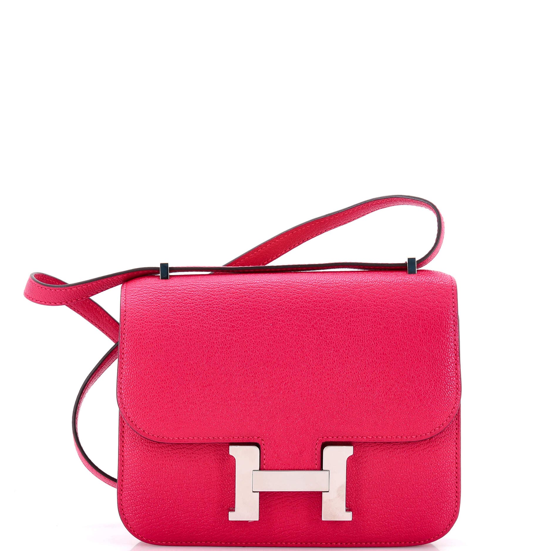Pre-Owned Hermes Constance Bag Chevre Mysore 18, Main, color, Framboise