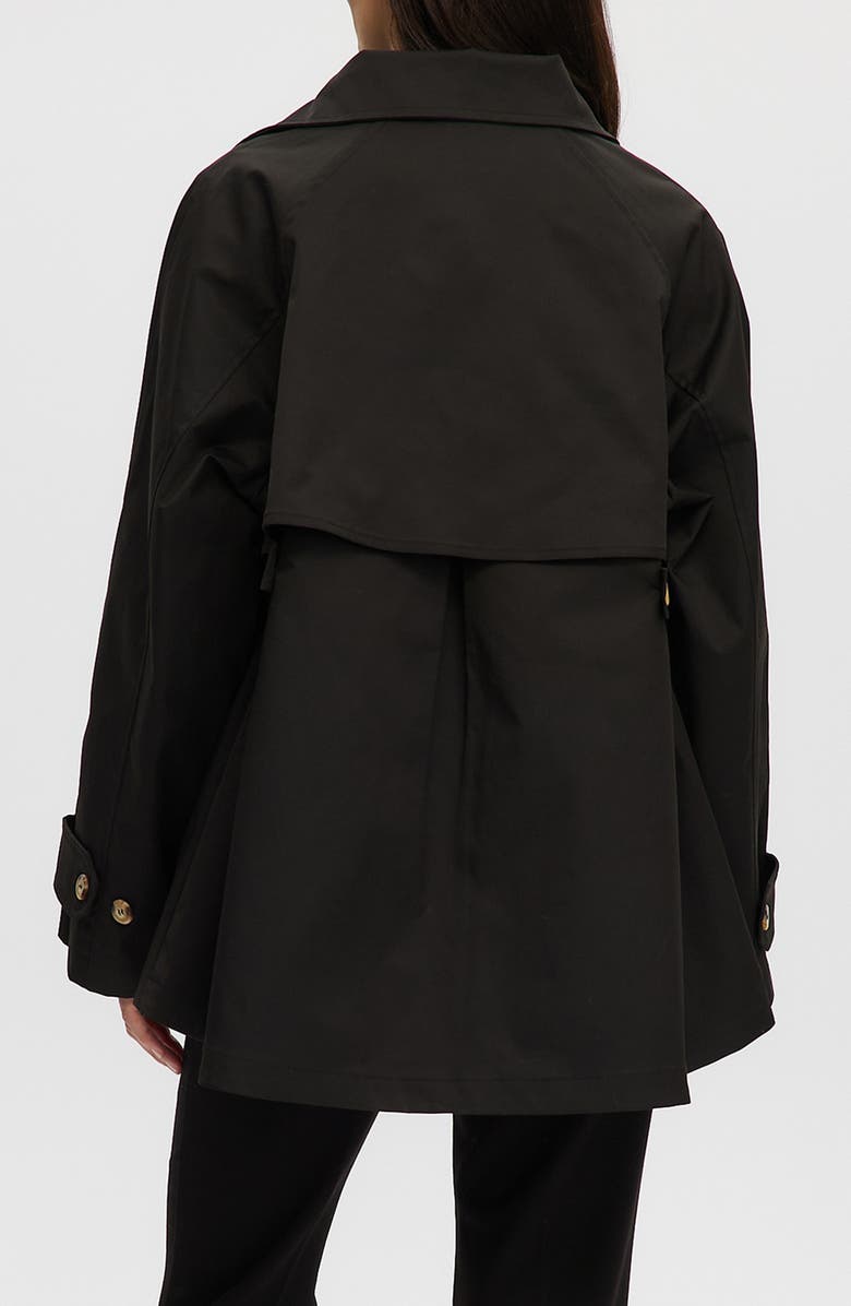 Noize Trench Poncho Jacket, Alternate, color, Black