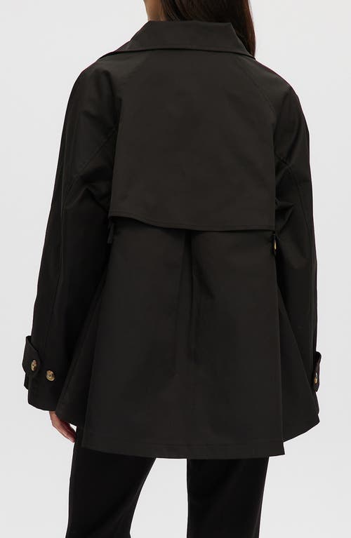 Noize Trench Poncho Jacket In Black