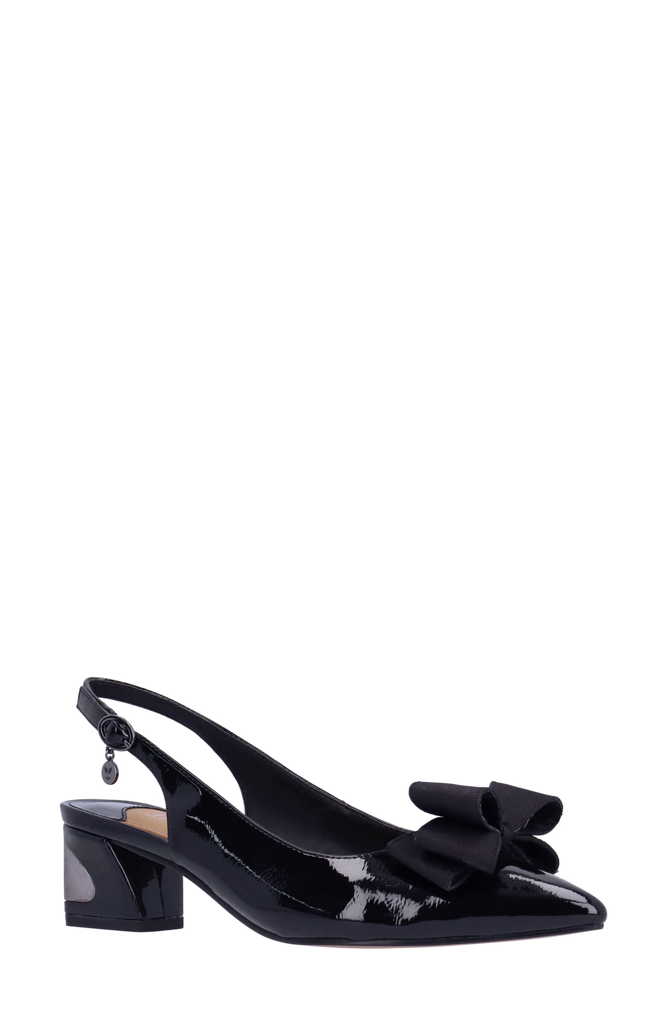 J. Reneé Kimma Slingback Pointed Toe Pump, Main, color, Black