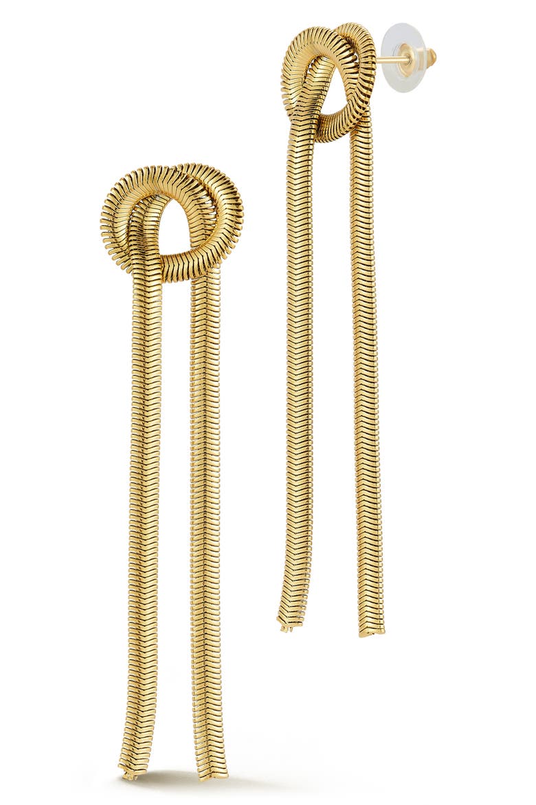 Love Knot Earrings, Main, color, GOLD