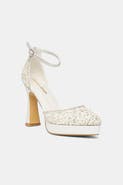 Forever & Always Shoes Khloe Glitter Bridal Platform High Heels