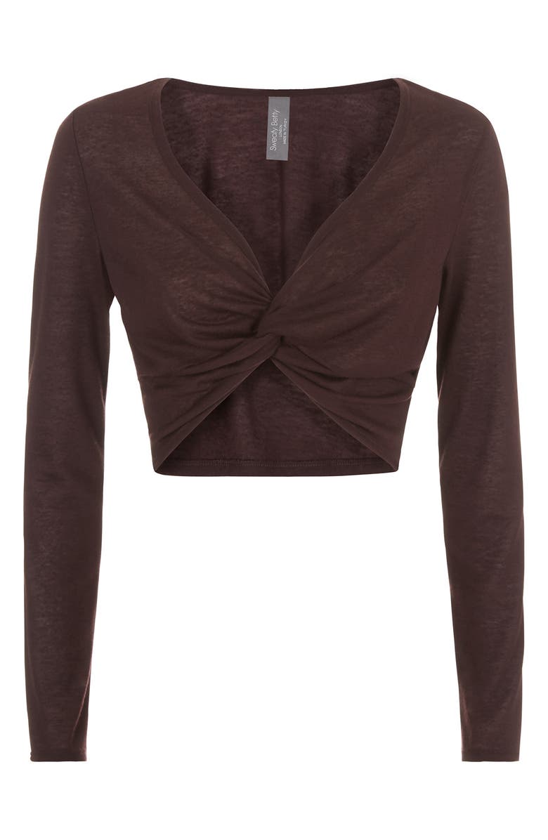 Sweaty Betty Arc Knot Cropped Top, Alternate, color, 