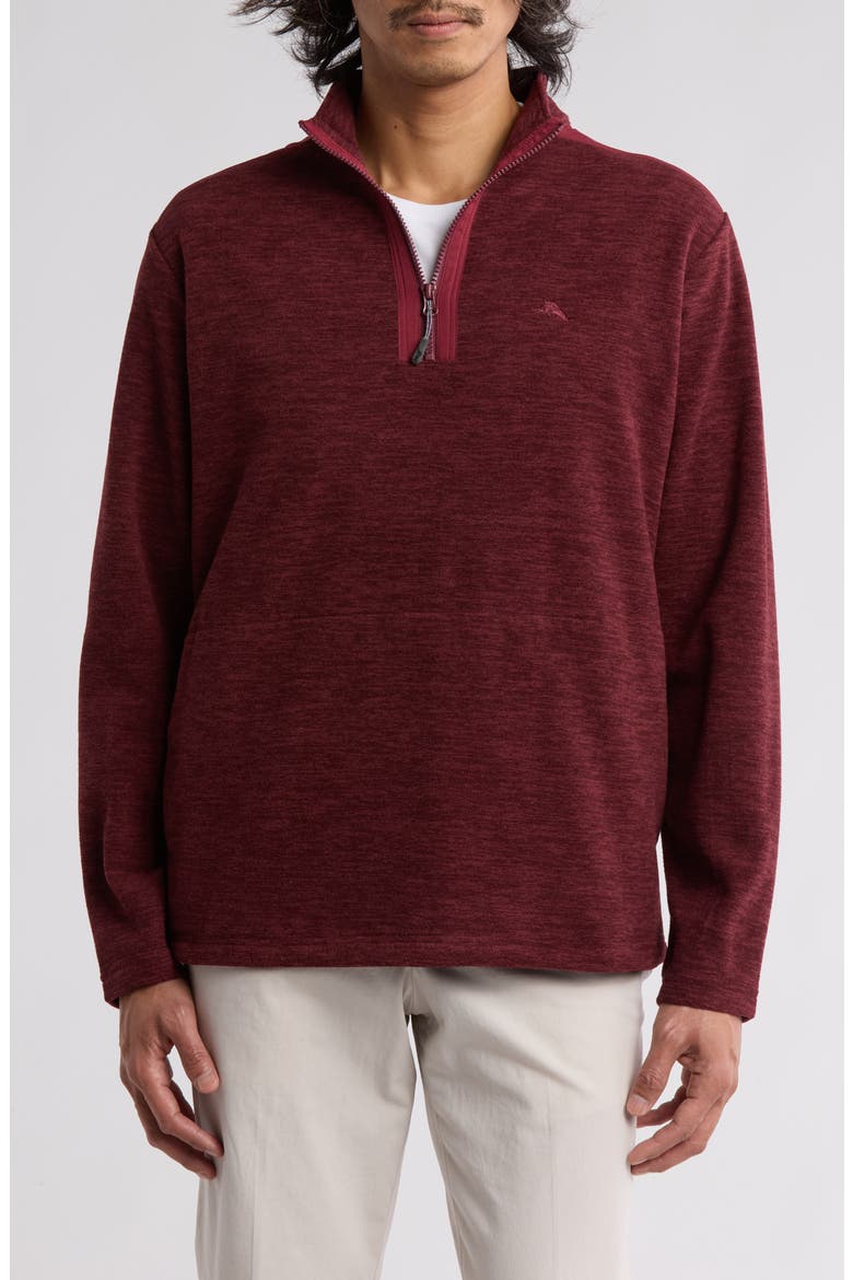 Arch Cape Recycled Polyester Pullover, Main, color, CHOCOLATE SPICE