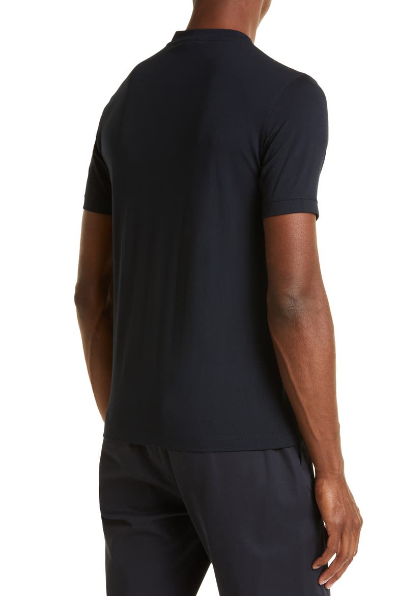 Men's Navy Stretch Viscose T-Shirt, Alternate, color, NAVY