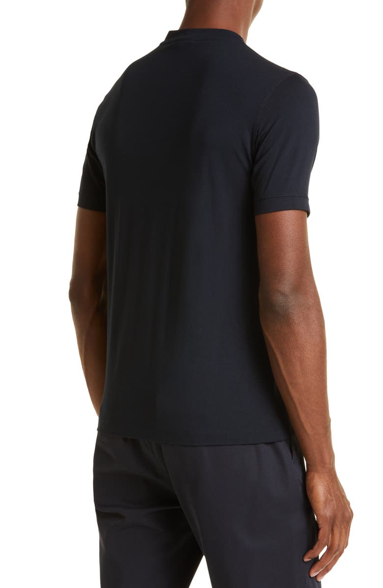 Emporio Armani Men's Navy Stretch Viscose T-Shirt, Alternate, color,