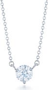 Kwiat Round Diamond Solitaire Pendant Necklace