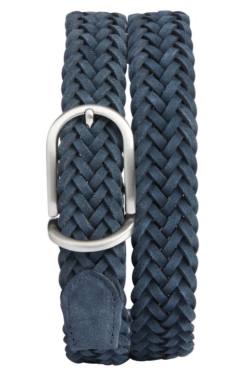 Sterling Braided Suede Belt