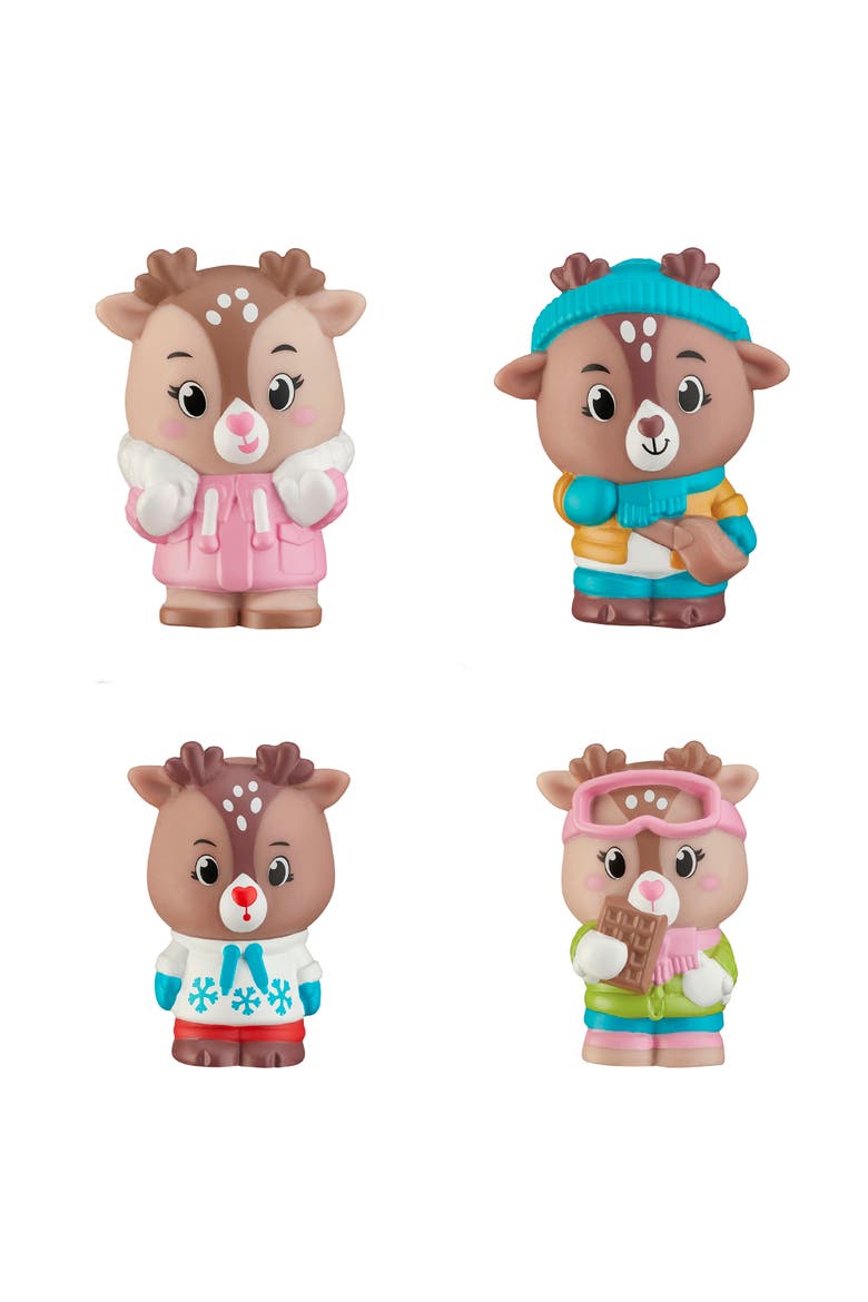 Gla Gla Reindeer Family 4 Mini Figures, 18Mo+, Alternate, color, Multicolored