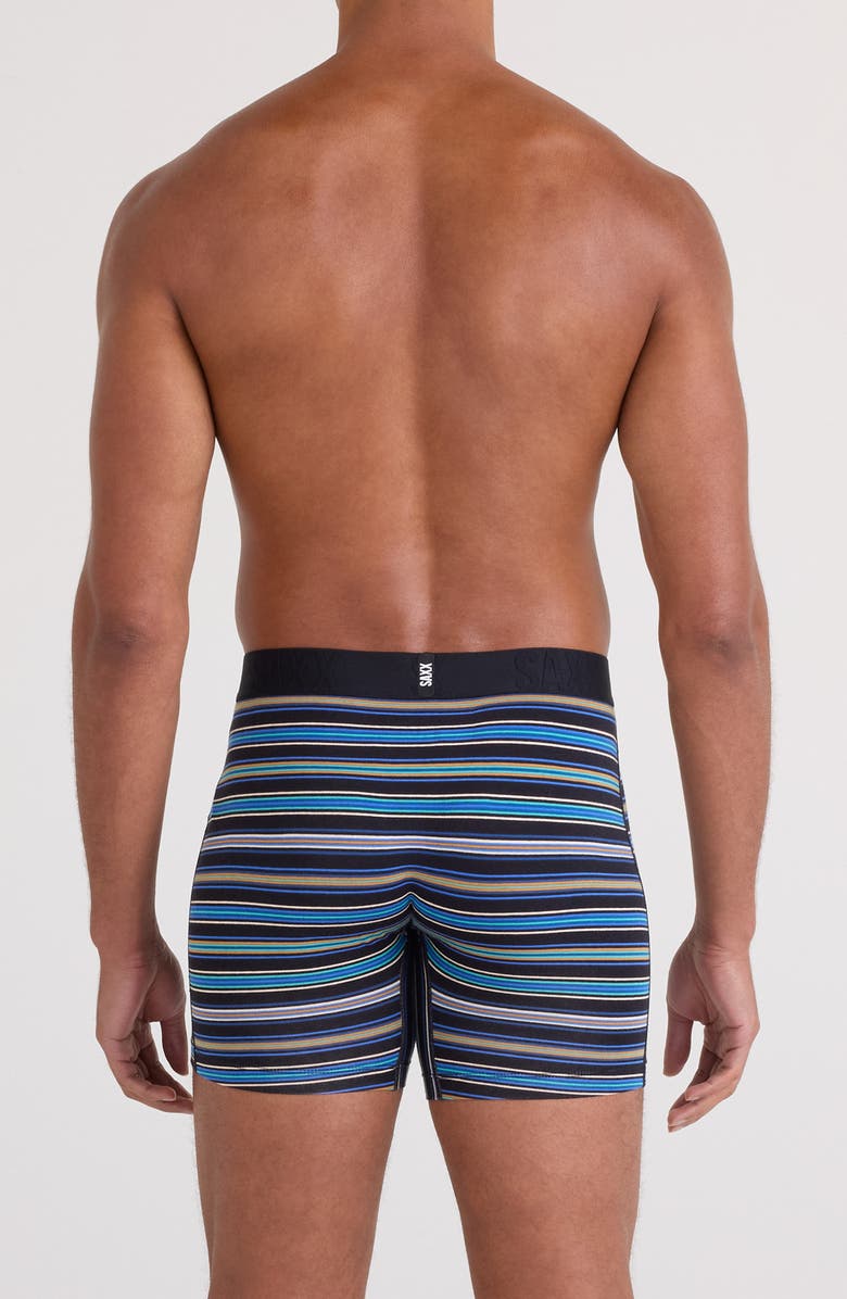 SAXX Assorted 2-Pack DropTemp<sup>®</sup> Cooling Cotton Boxer Briefs, Alternate, color, Vivid Stripe/ Dark Grey