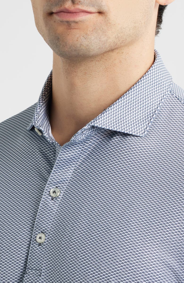 johnnie-O Rud Geo Print Performance Jersey Polo, Alternate, color,