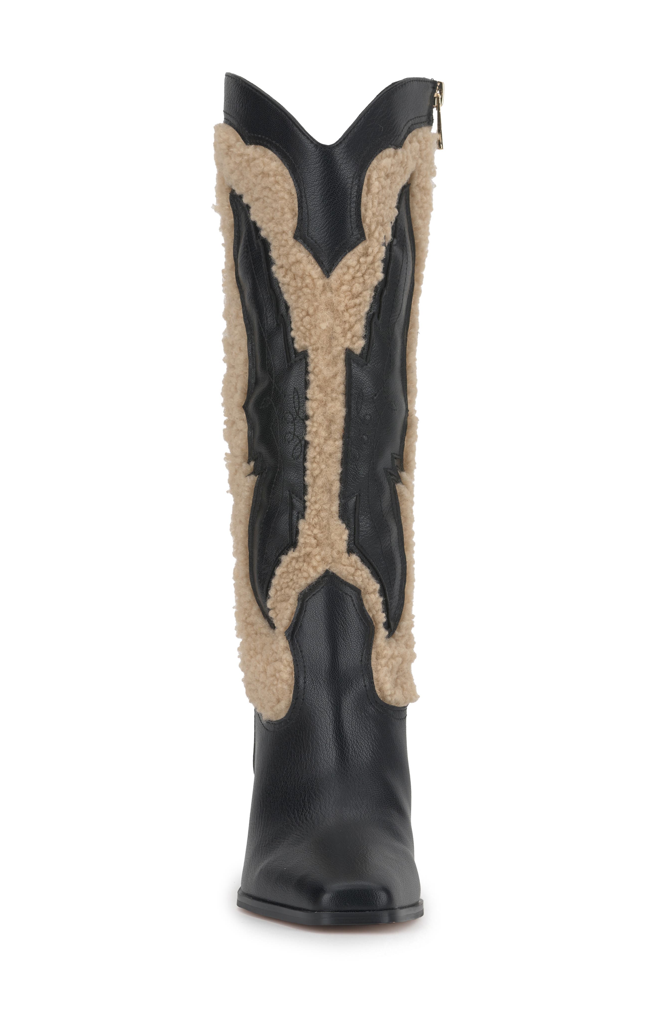 Raevini Western Boot, Alternate, color, BLACK/ NATURAL