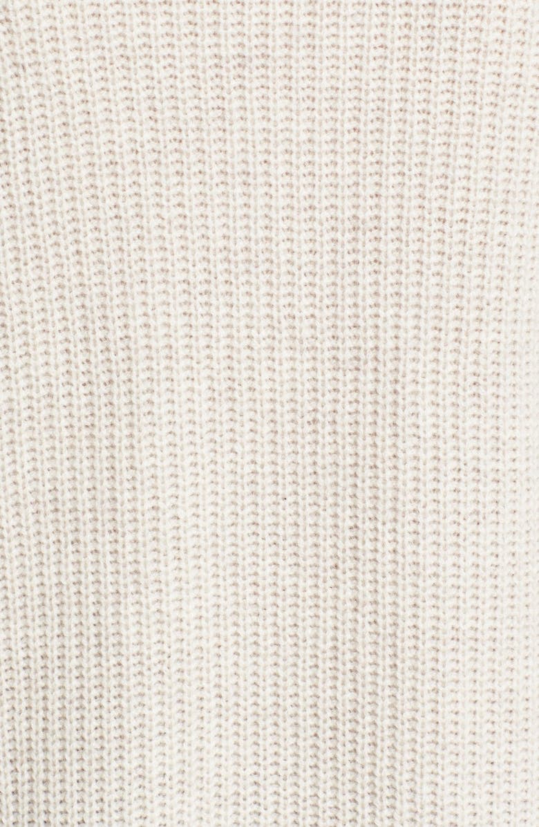 autumn cashmere Shaker Stitch V-Neck Cashmere Sweater, Alternate, color, 