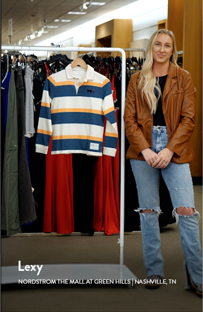 Kids' Stripe Organic Cotton Rugby Polo, sales video thumbnail