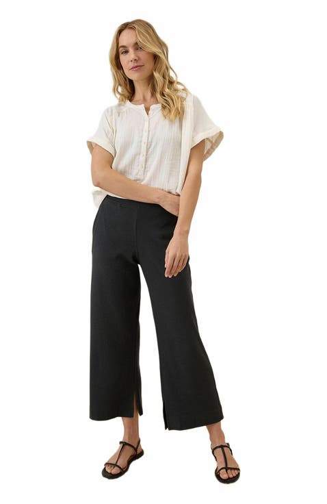 Organic Cotton Airplane Wide Leg Pant - 26" Inseam