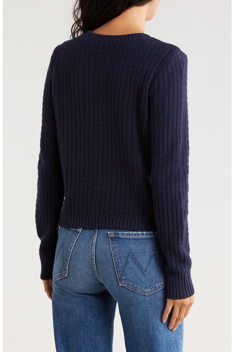 Button Front Cardigan, Alternate, color, NAVY