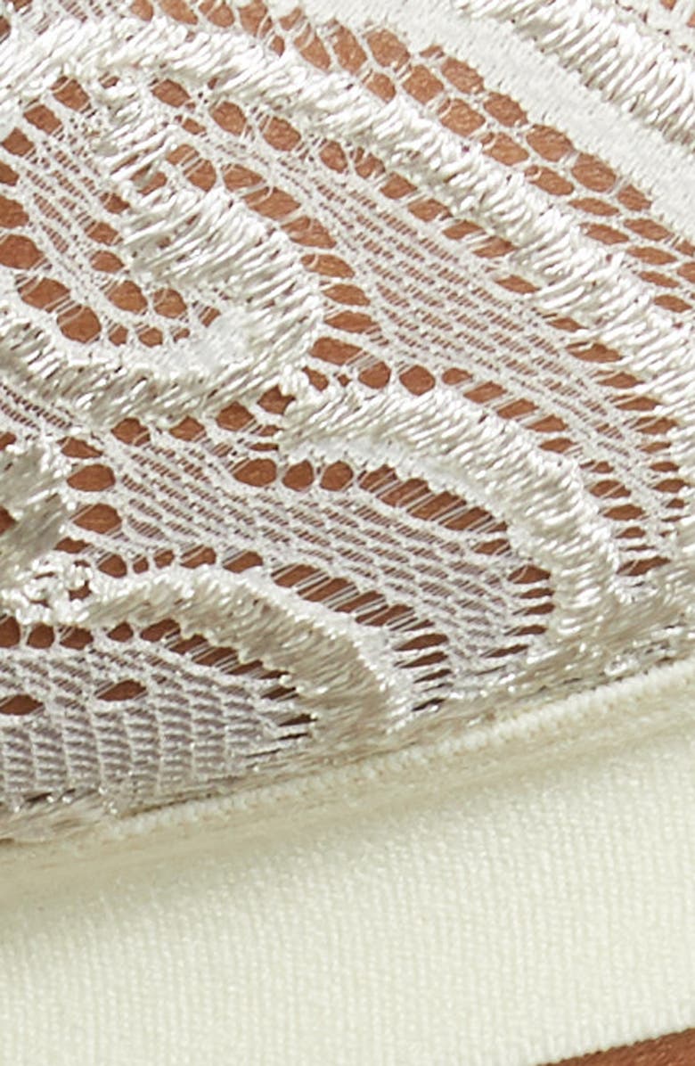 Mapale Lace Bralette, Garter Belt & Thong, Alternate, color, 