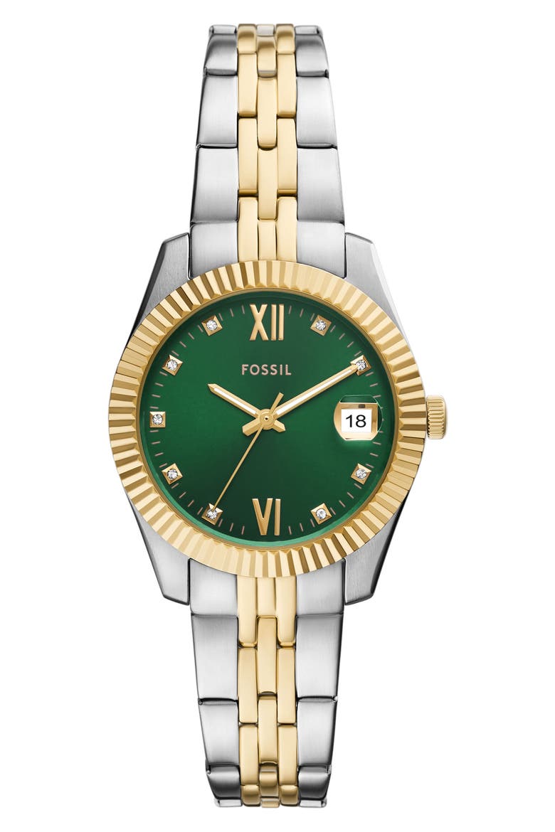 Scarlette Two-Tone Bracelet Watch, 32mm, Main, color, TWO TONE
