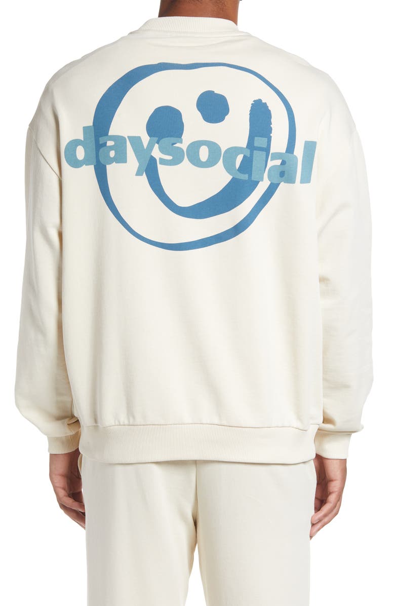 ASOS DESIGN Day Social Cotton Graphic Sweatshirt, Alternate, color,