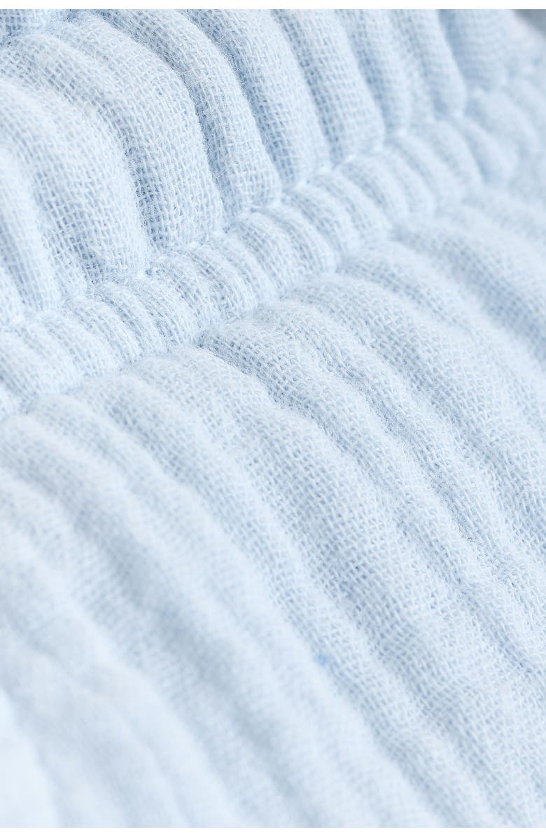 NEXT Kids' Textured Cotton Drawstring Shorts, Alternate, color, Blue