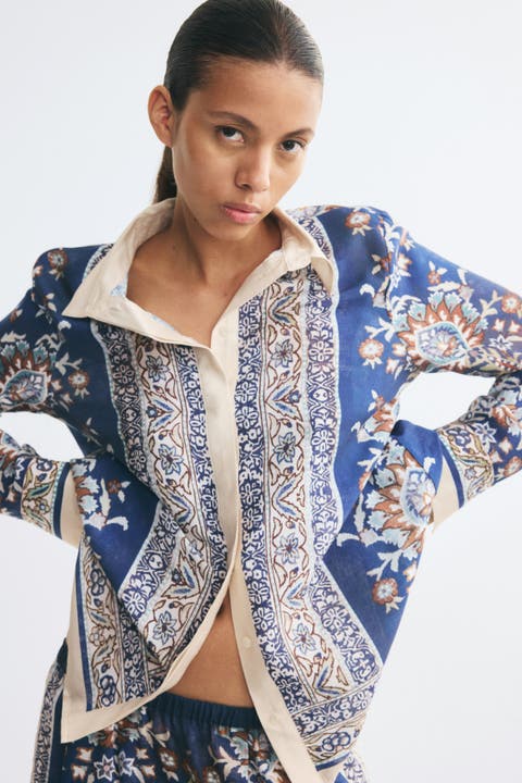 Oversized Viscose-Blend Shirt