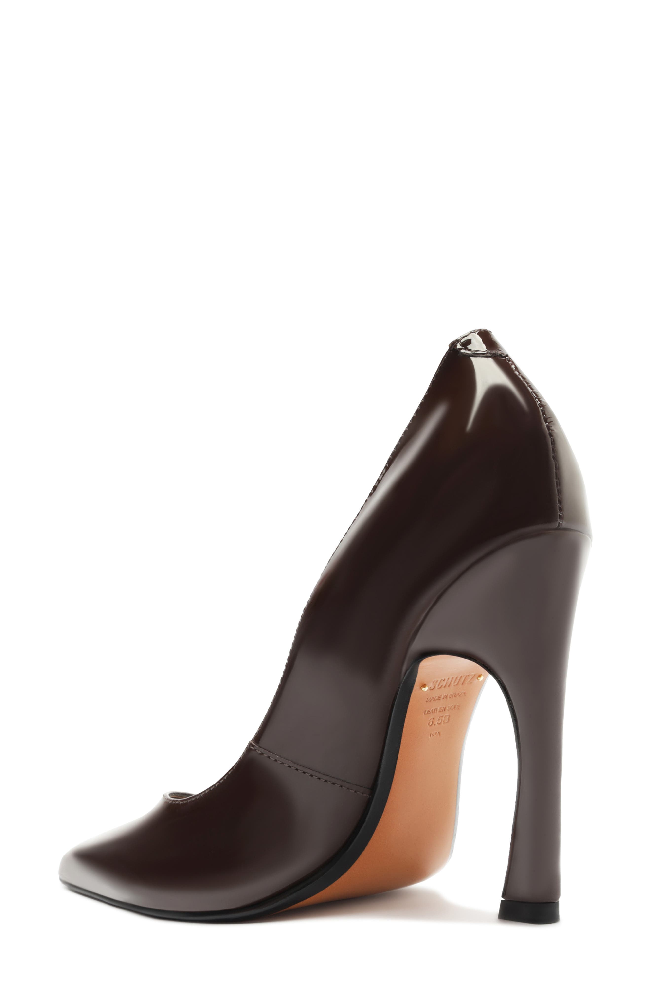Schutz Lexi Pointed Toe Pump, Alternate, color, Chestnut Brown