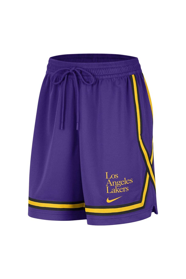 Women's Nike Purple Los Angeles Lakers  Authentic Crossover Fly Performance Shorts, Alternate, color, Purple