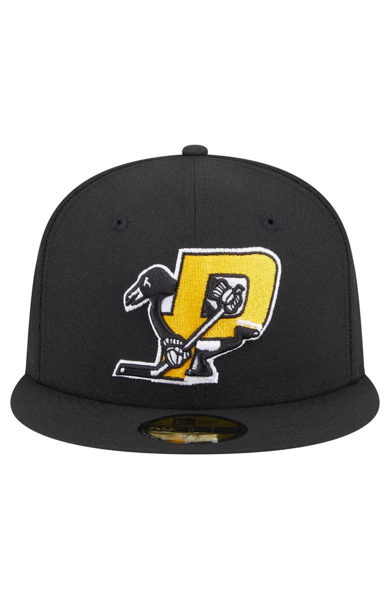 New Era Men's New Era Black Pittsburgh Penguins Deceptor 59FIFTY Fitted Hat, Alternate, color, Black