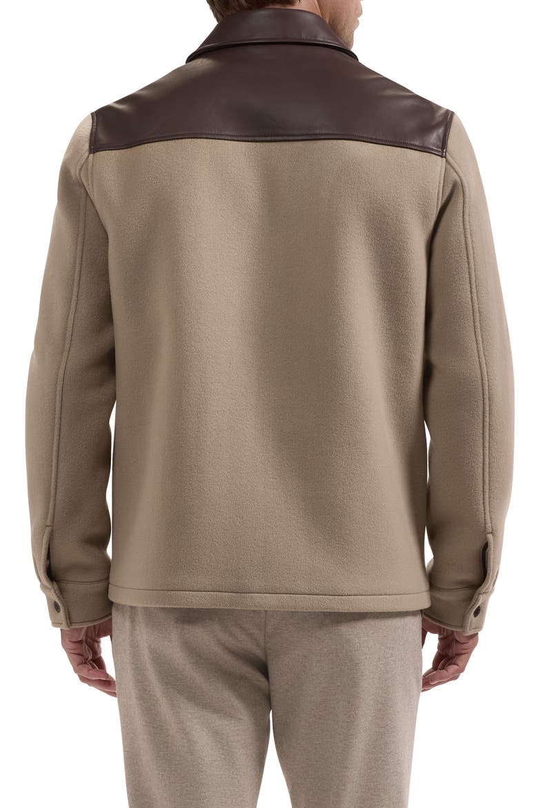 Wool & Cashmere Hybrid Shirt Jacket, Alternate, color, TAUPE