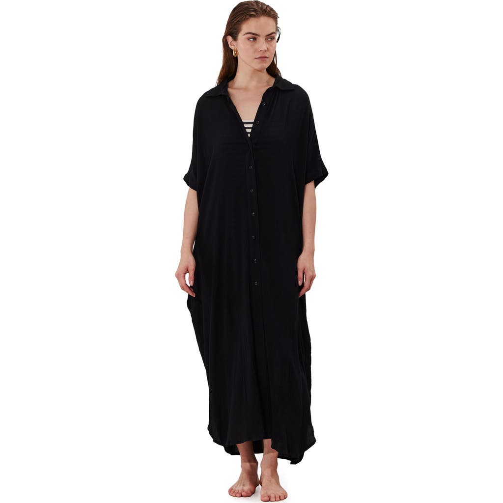 Gottex Beach Life Sable Kaftan Cover-up In Black