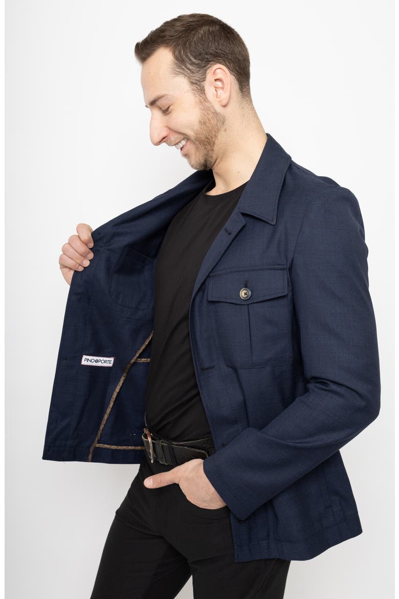 Wool Overshirt, Alternate, color, NAVY