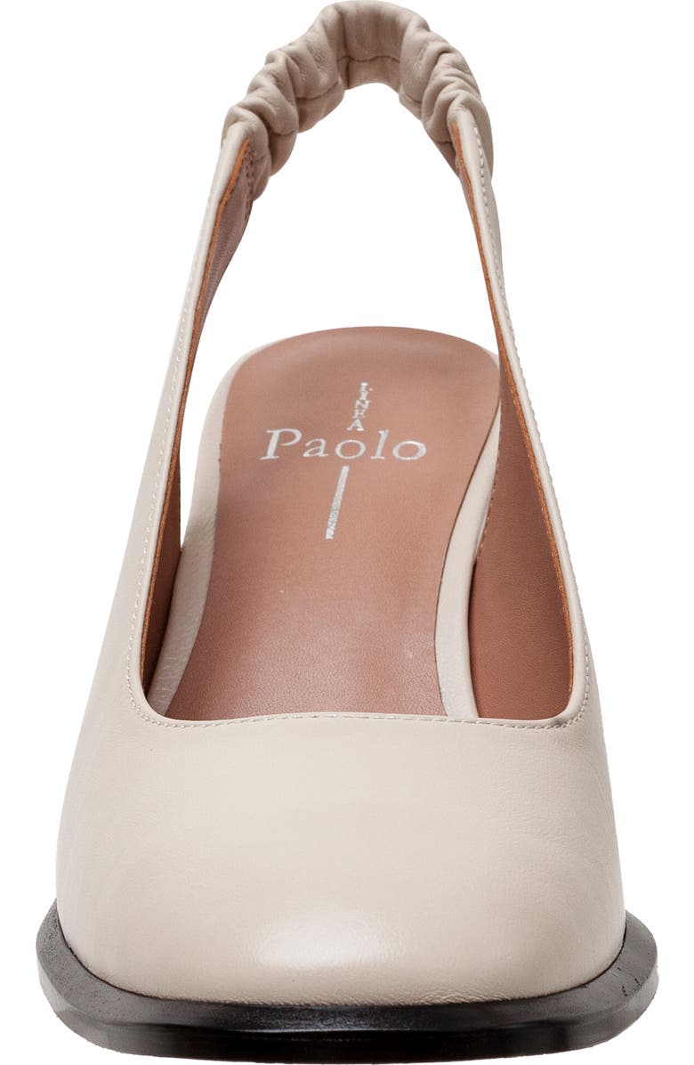 Linea Paolo Giana Block Heel Slingback Pump, Alternate, color, Cream