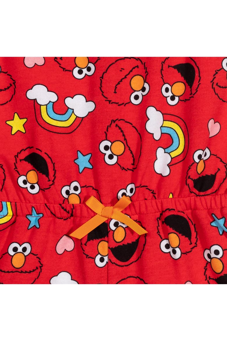 Elmo Sleeveless One Piece Romper, Alternate, color, Elmo Red