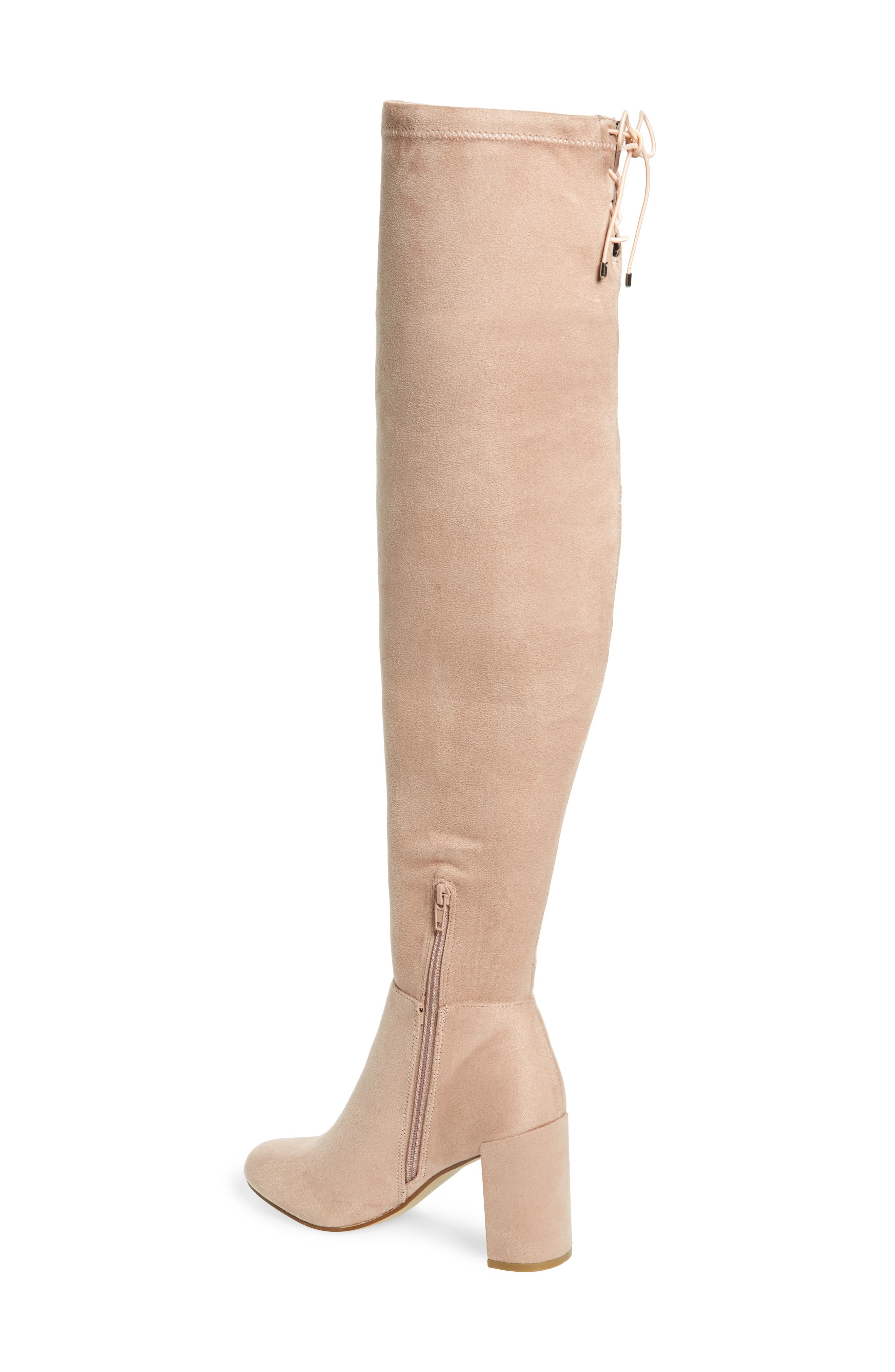Krush Over the Knee Boot, Alternate, color, PINK SUEDE