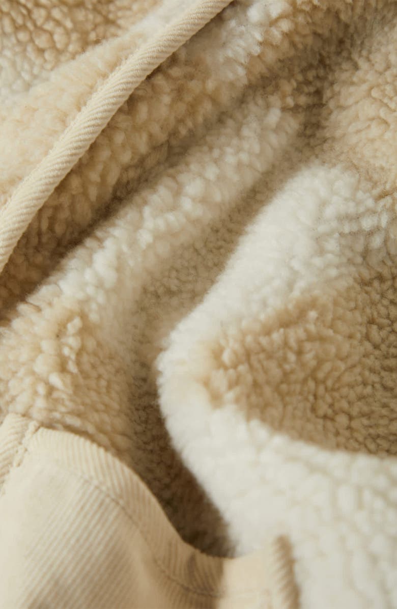 Brixton Delilah Plaid High Pile Fleece Jacket, Alternate, color, White Natural Finish Line Chec