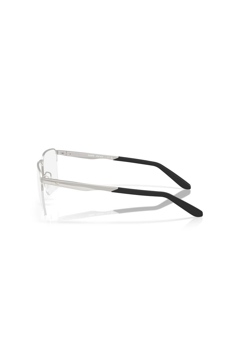 55mm Square optical glasses, Alternate, color, Silver