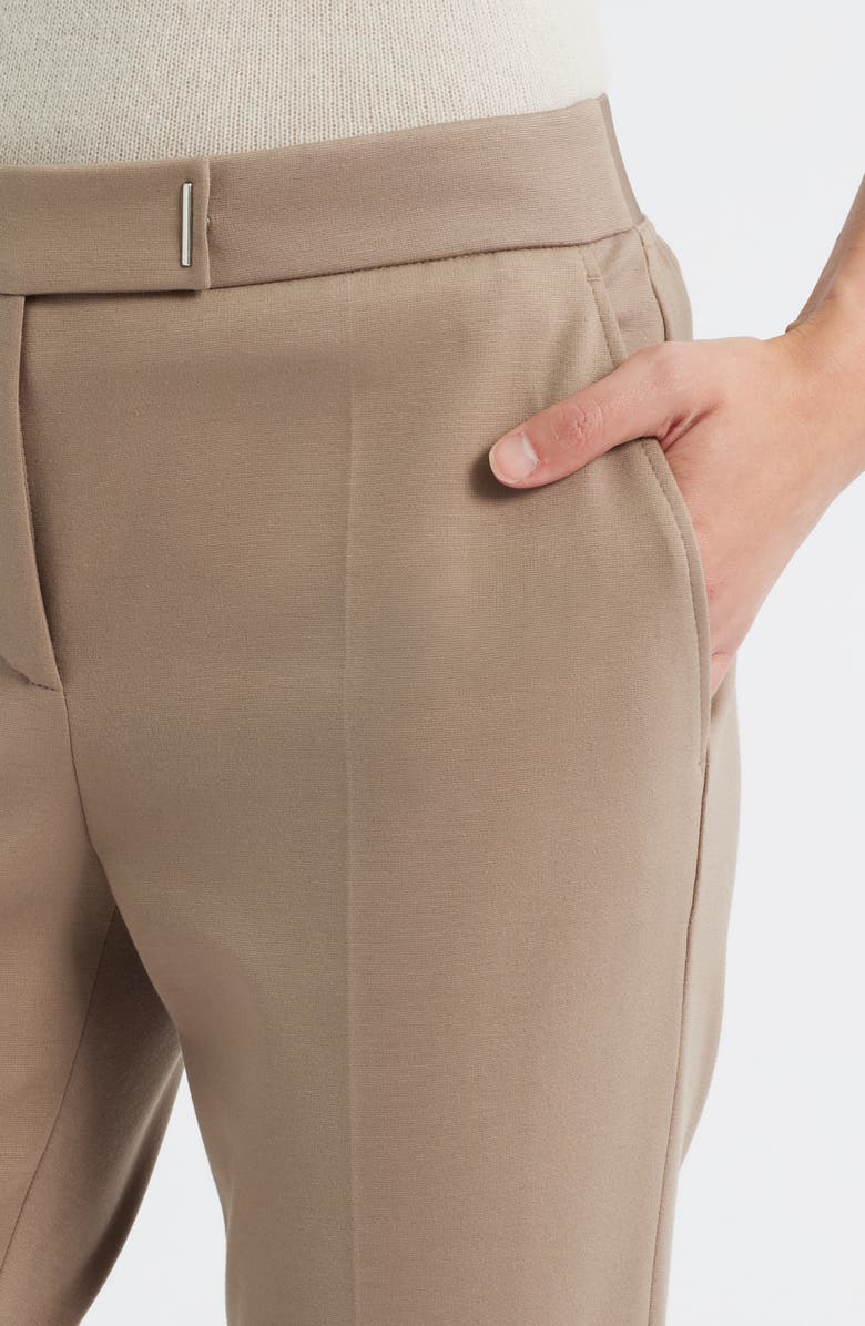 BOSS Tapria Straight Leg Pants, Alternate, color, Open Brown