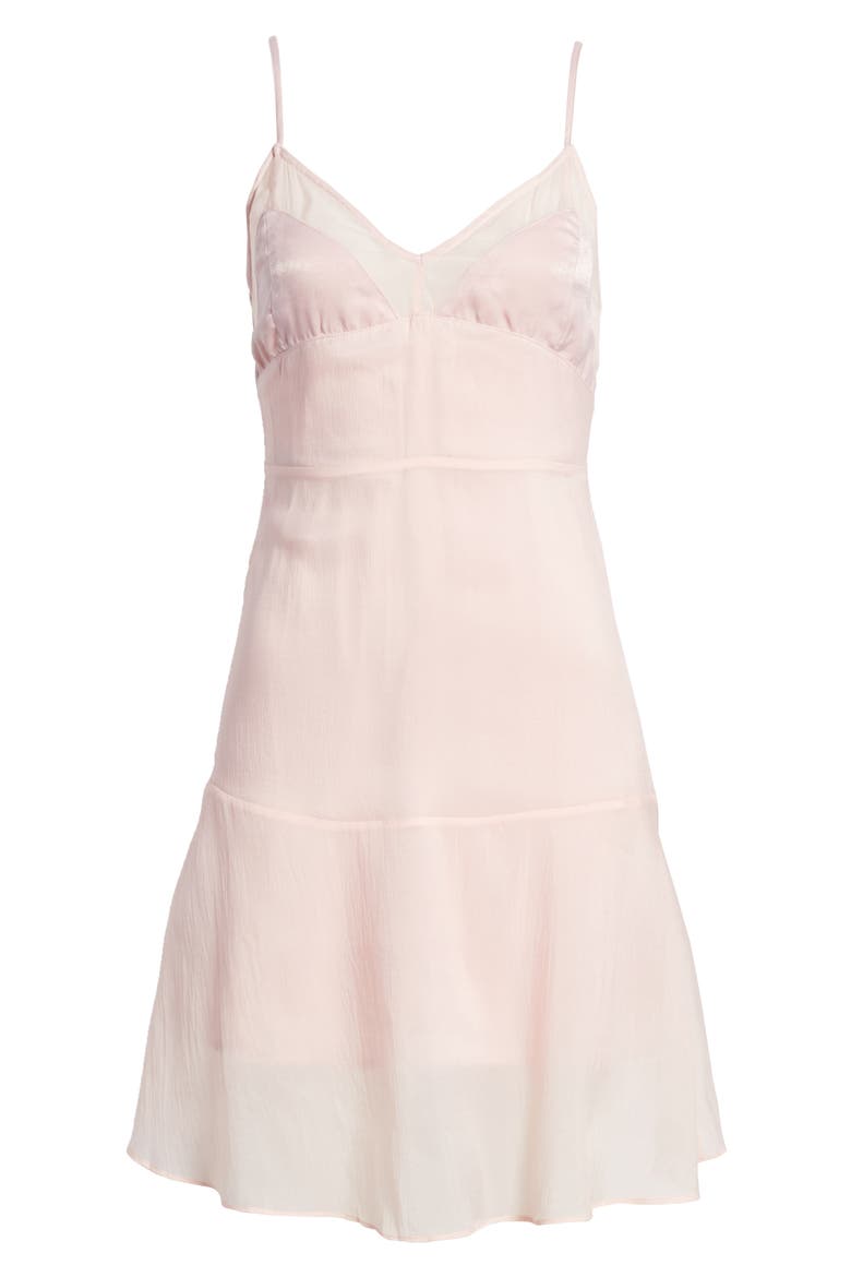 Satin Contrast Slipdress, Alternate, color, MAUVE