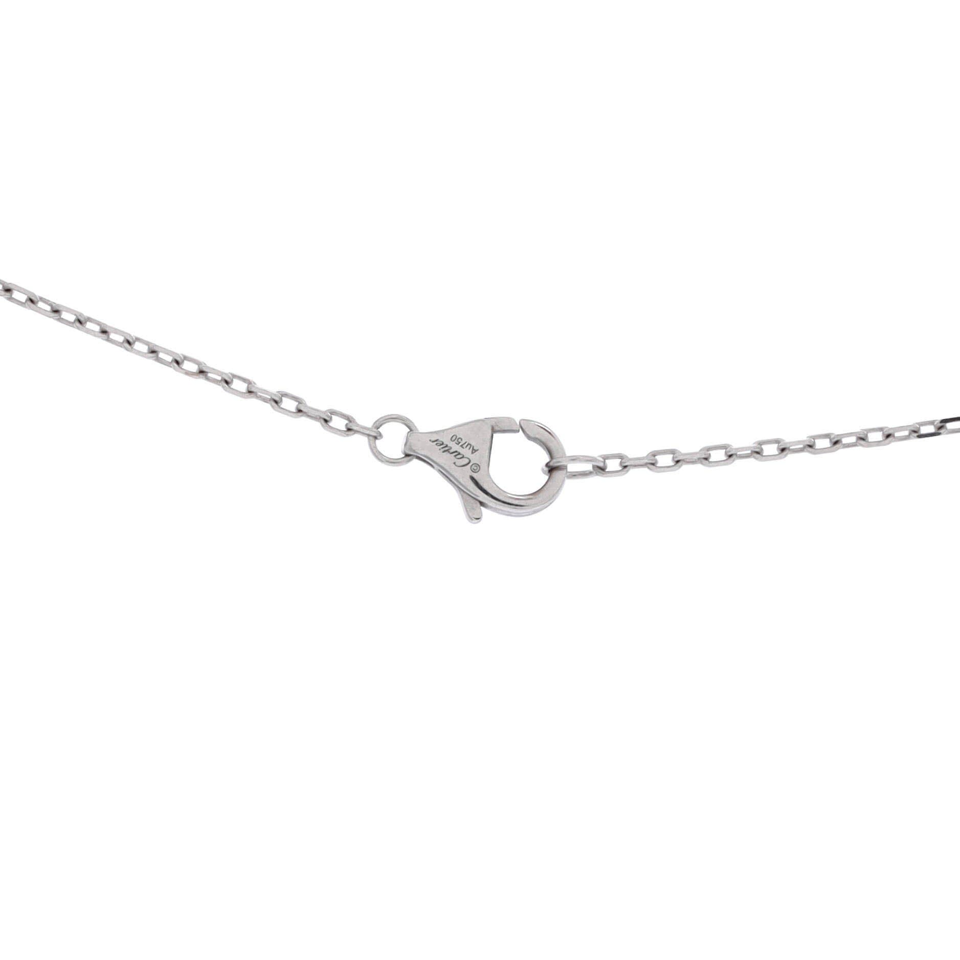 Trinity Diamond Pendant Necklace 18K White Gold with Diamonds and Ceramic, Alternate, color, Metallic Gold