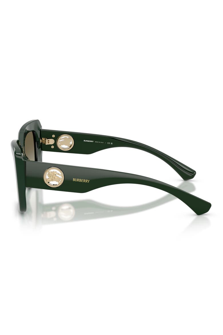 51mm Cat Eye Sunglasses, Alternate, color, GREEN / GREEN GRADIENT