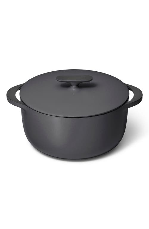 CARAWAY 6.5-Quart Cast Iron Dutch Oven in Charcoal 