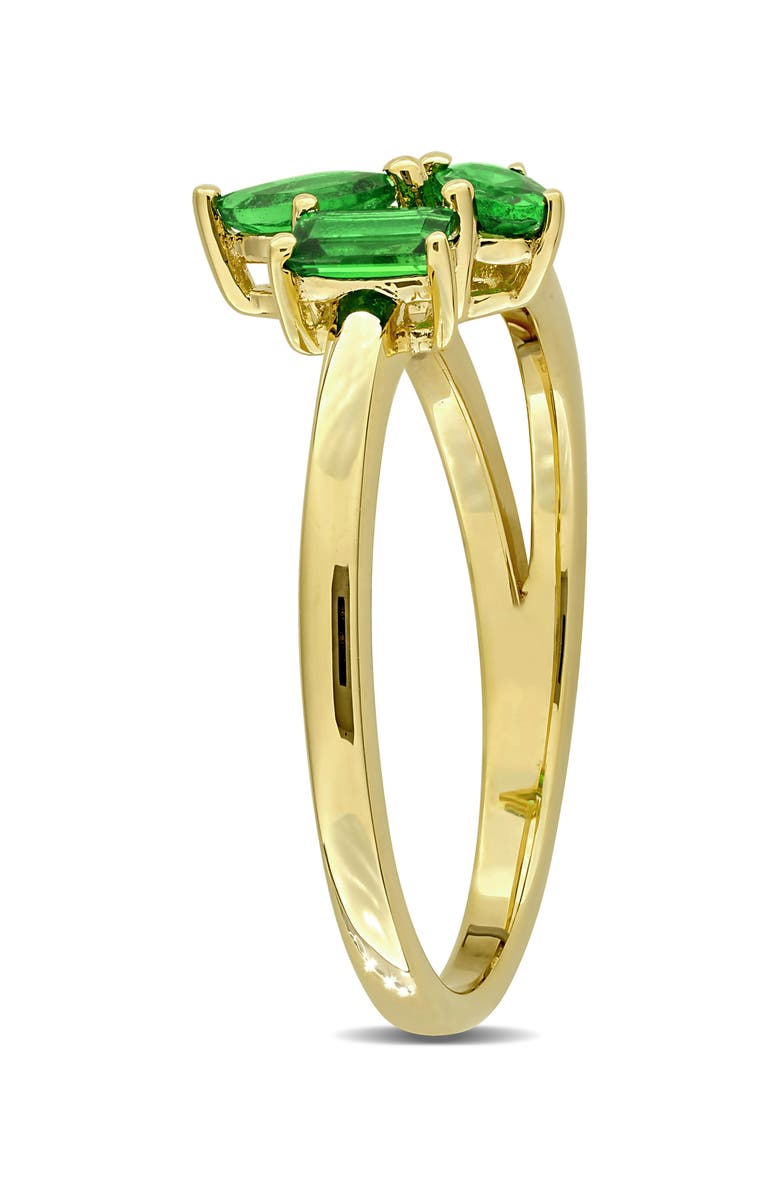 DELMAR Multiple Cut Tsavorite Cluster Ring, Alternate, color, Green