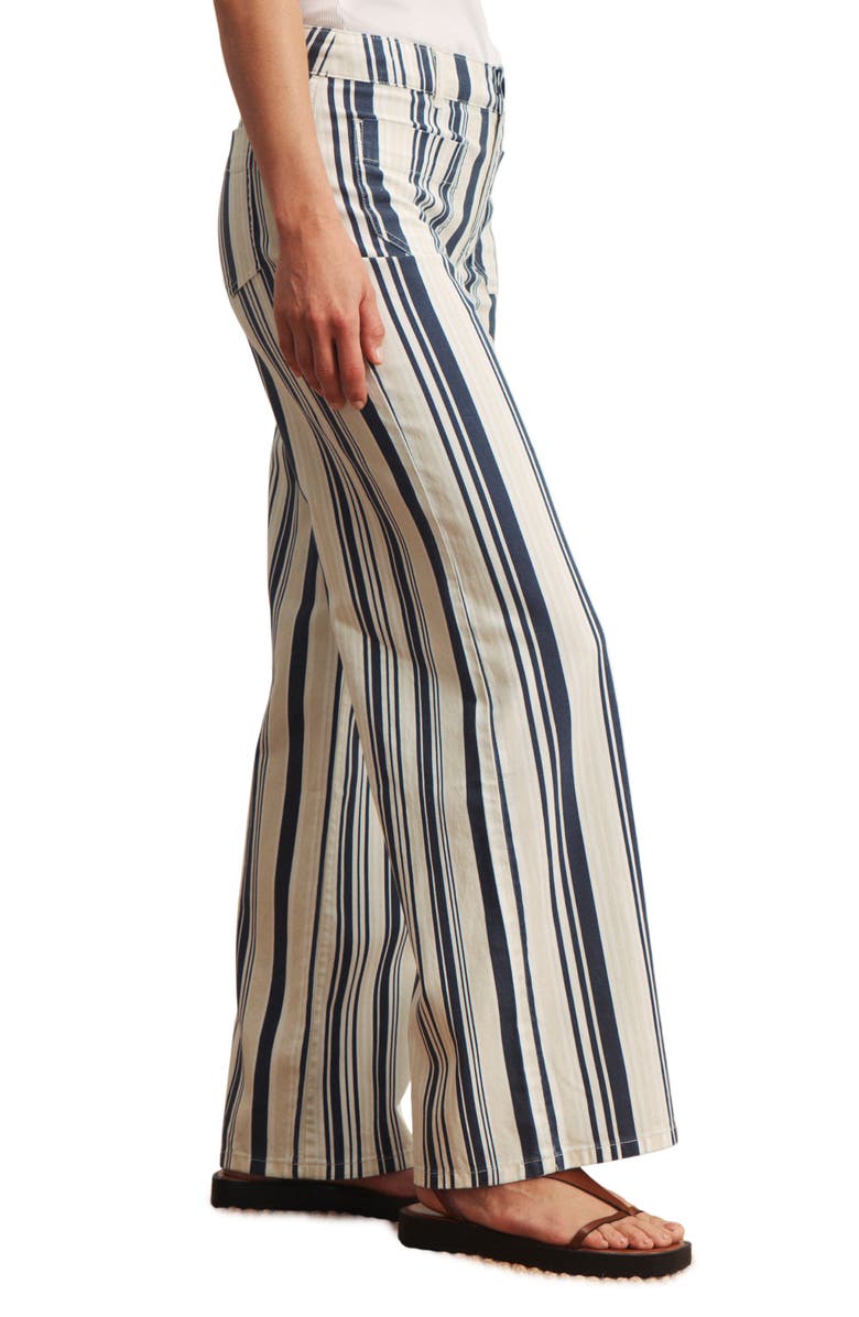 Sanctuary The Marine Stripe Patch Pocket Wide Leg Jeans, Alternate, color, 