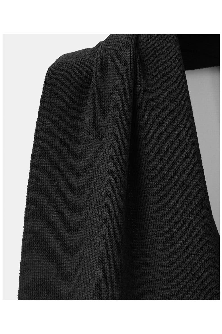 Halter Dress with Back Detail, Alternate, color, BLACK